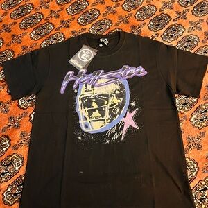 HELLSTAR PATH TO PARADISE BLACK AND PURPLE T-SHIRT